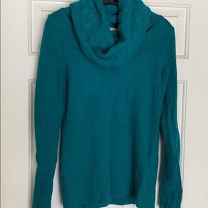 Banana Republic Teal Cowl Neck Sweater